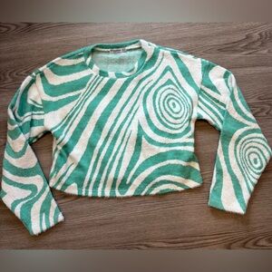 Stradivarius Mint and White Knitwear